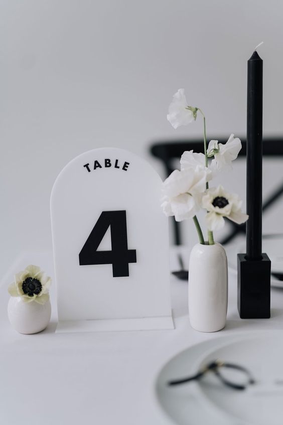 Blank DIY Acrylic Table Stand (Plain Panel, not include wording)