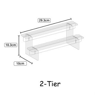 Acrylic Level Tier Display Stand Shelf Rack Toy Model Figure