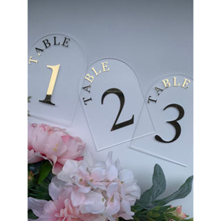 Blank DIY Acrylic Table Stand (Plain Panel, not include wording)