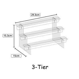 Acrylic Level Tier Display Stand Shelf Rack Toy Model Figure