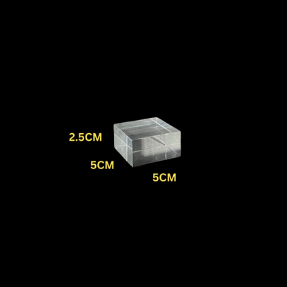 Acrylic Block Solid Clear Crystal Display