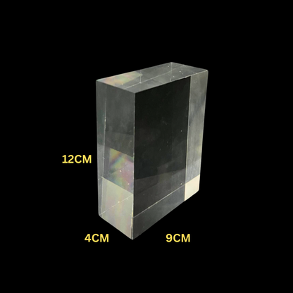 Acrylic Block Solid Clear Crystal Display