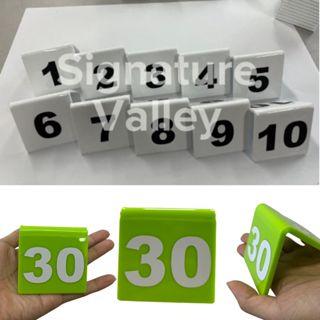 Table Number Plate V Shape