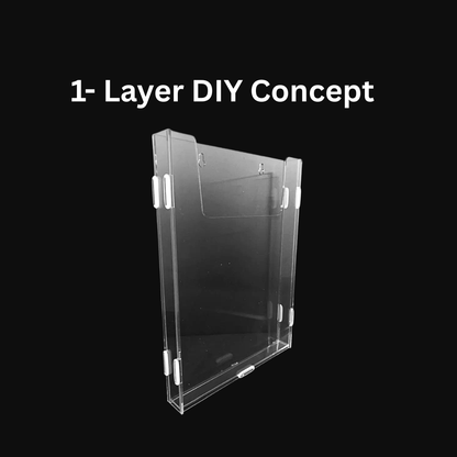 Acrylic A4/A5/A6 Hanging Wall Mounted Brochure GUM/DIY Concept