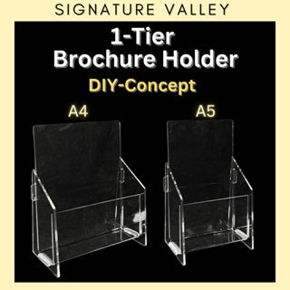 Acrylic 1 tier & 3 tiers Brochure Holder for A4 / A5 size paper