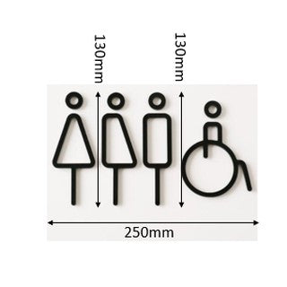 Minimalist Icon Signage/ Wifi Sign/ Door Sign/ Toilet Sign