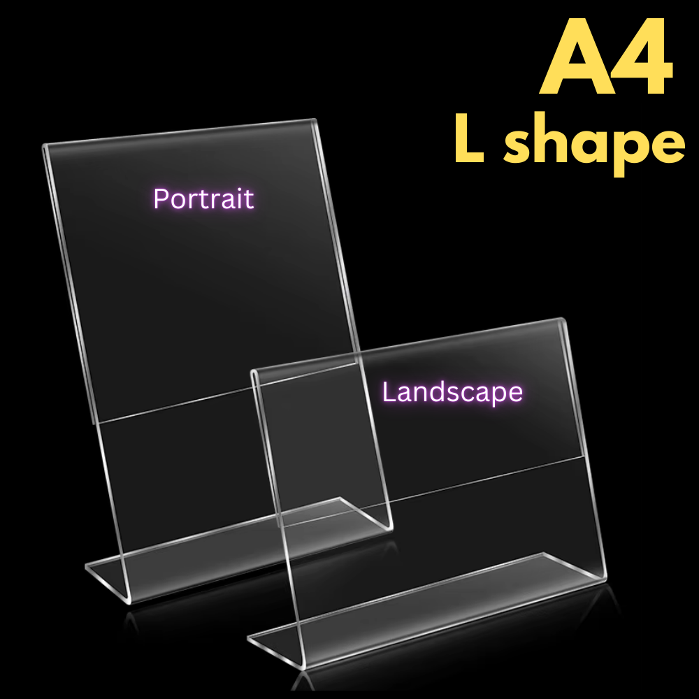 Acrylic L Shape Stand