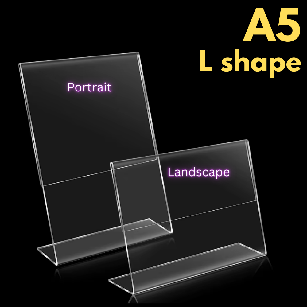 Acrylic L Shape Stand