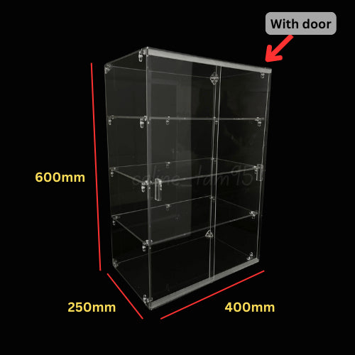 DIY-self assemble Acrylic Display Cabinet Donuts/Bekas Kuih/Cupcake/Pastries/Breads/Burgers
