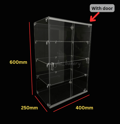 DIY- self assemble Acrylic Display Cabinet Donuts / Cupcake / Pastries / Breads