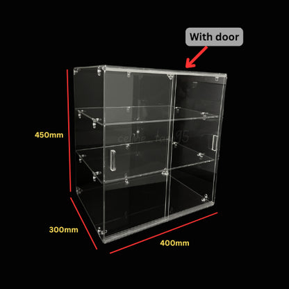 DIY-self assemble Acrylic Display Cabinet Donuts/Bekas Kuih/Cupcake/Pastries/Breads/Burgers