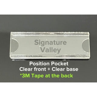 Acrylic Passport & Position Name Tag Frame