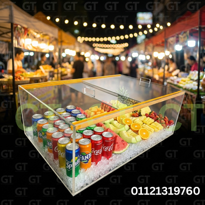 Anti Leaking Acrylic Fruit Juice Box