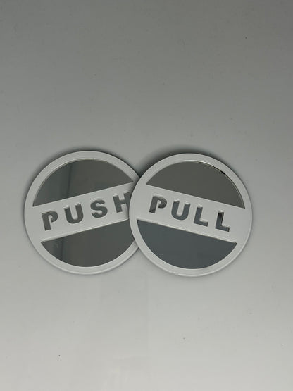 Push and Pull Door Sign Door Signage / 推拉提示牌