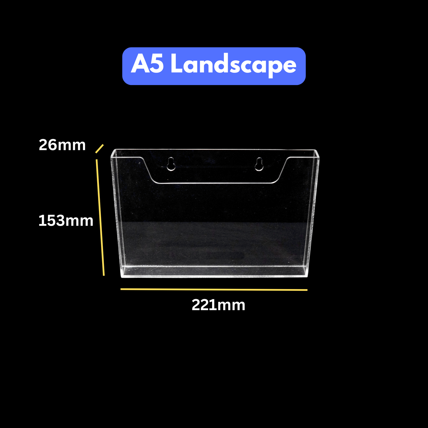 Acrylic A4 A5 Hanging Wall Mounted Brochure