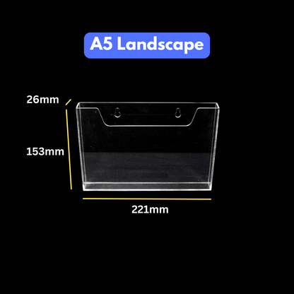 Acrylic A4 A5 Hanging Wall Mounted Brochure