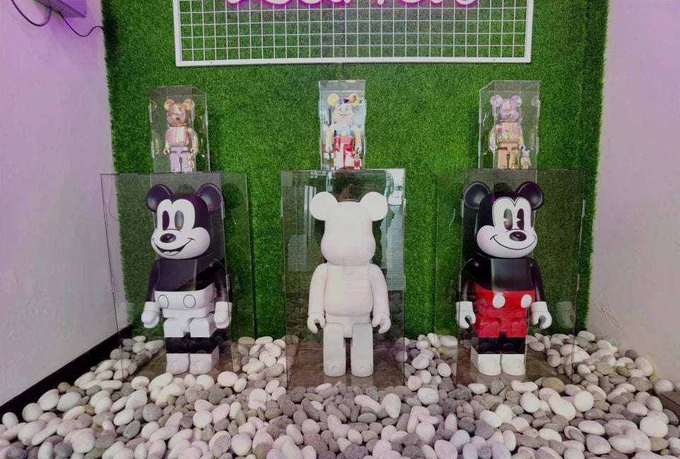 Bearbrick Acrylic DIY Self Assemble Display Box 400% & 1000% Clear Base