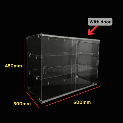 DIY-self assemble Acrylic Display Cabinet Donuts/Bekas Kuih/Cupcake/Pastries/Breads/Burgers