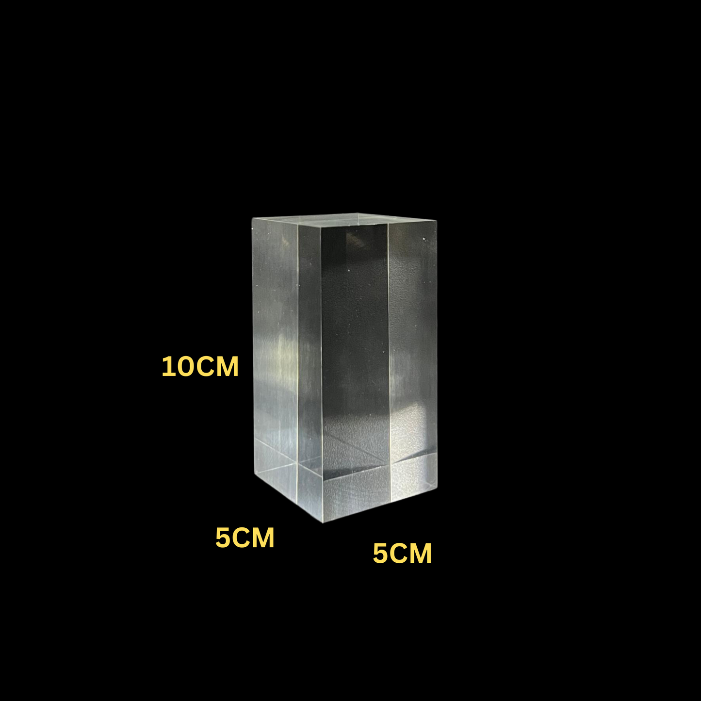 Acrylic Block Solid Clear Crystal Display