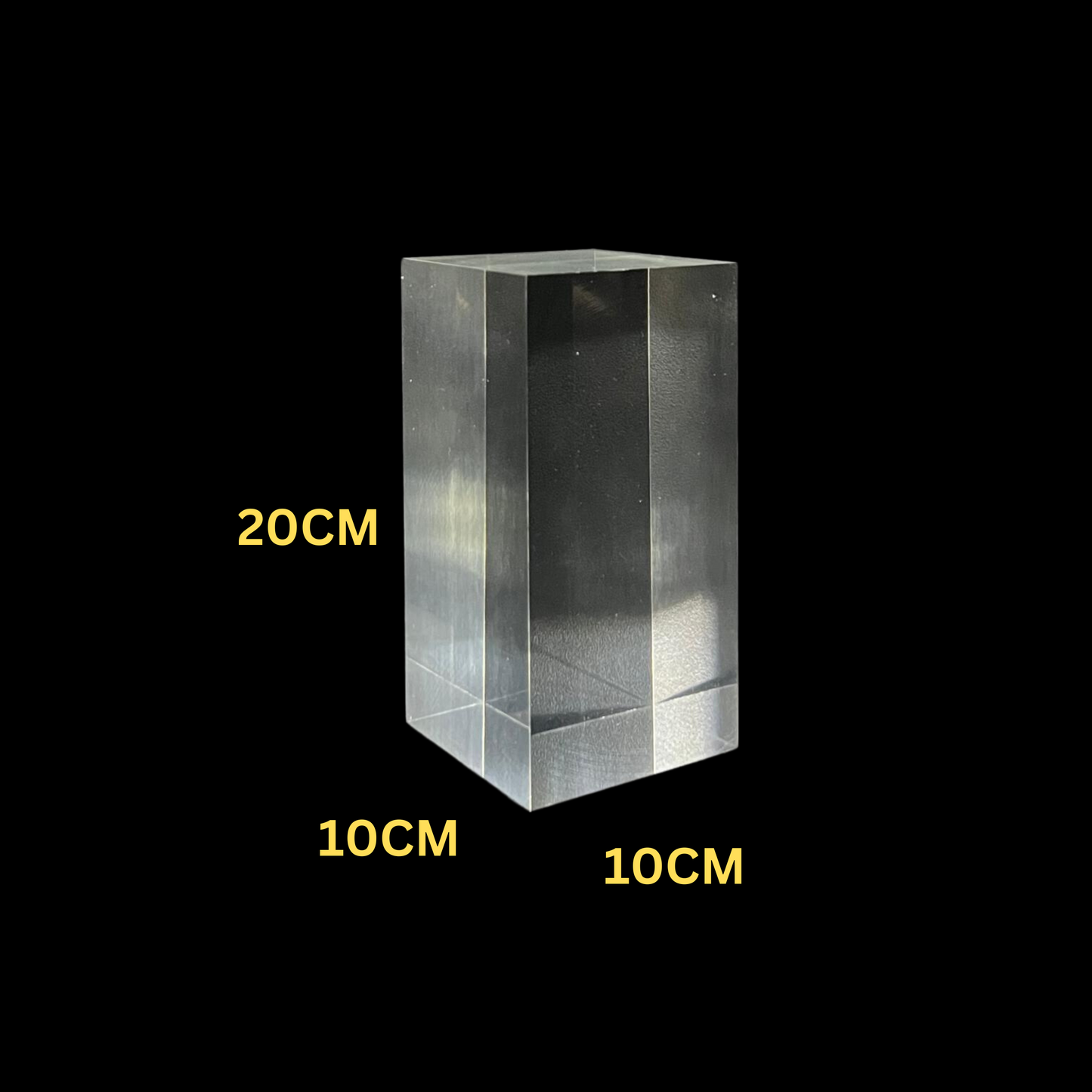 Acrylic Block Solid Clear Crystal Display