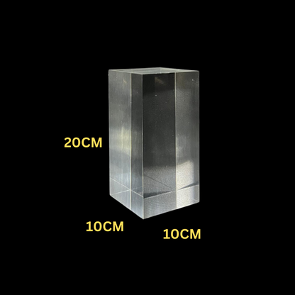 Acrylic Block Solid Clear Crystal Display