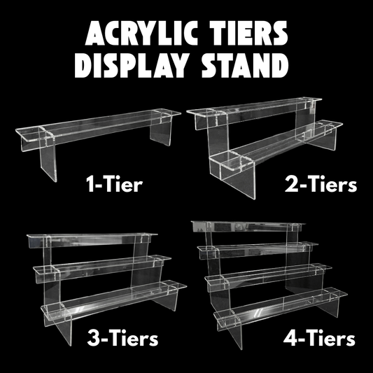 Acrylic Level Tier Display Stand Shelf Rack Toy Model Figure