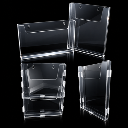 Acrylic A4/A5/A6 Hanging Wall Mounted Brochure GUM/DIY Concept