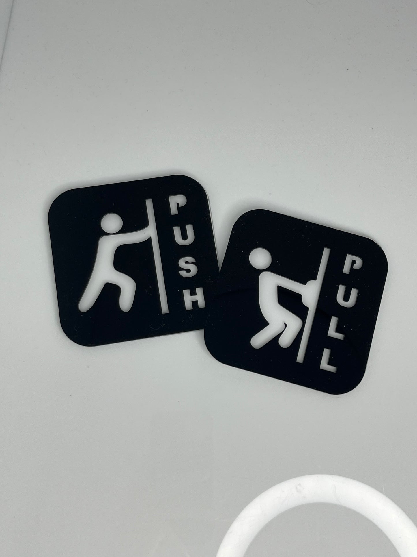 Push and Pull Door Sign Door Signage / 推拉提示牌