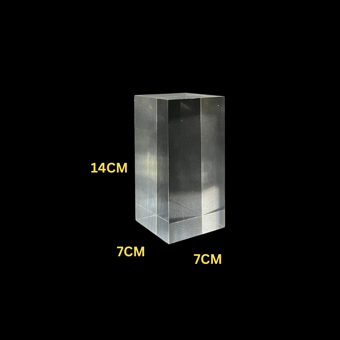 Acrylic Block Solid Clear Crystal Display