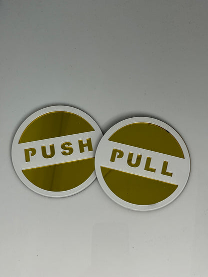 Push and Pull Door Sign Door Signage / 推拉提示牌