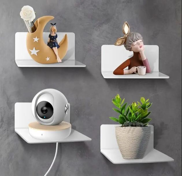 Acrylic CCTV Holder Camera Rack L Shape Holder Hanging