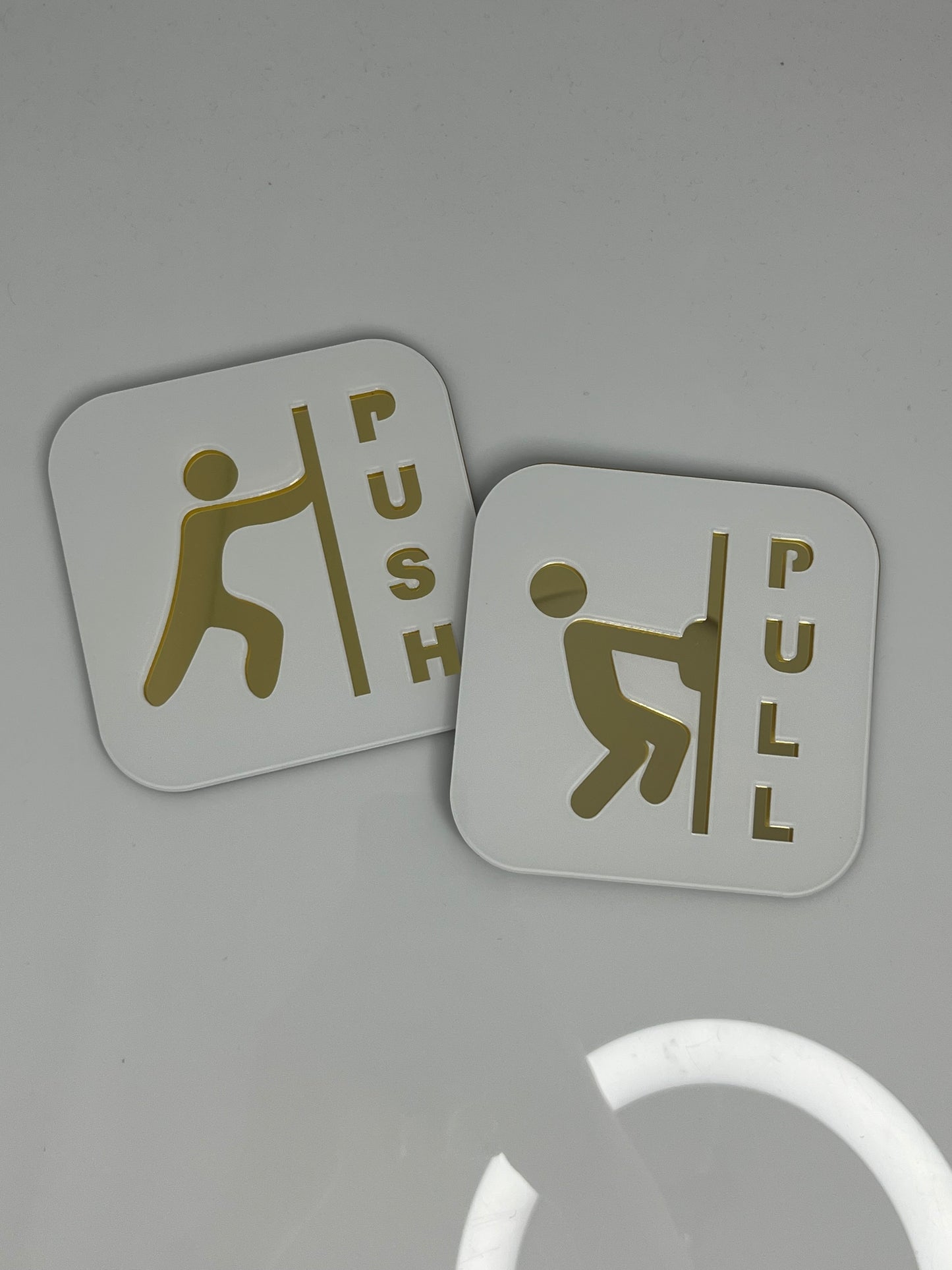 Push and Pull Door Sign Door Signage / 推拉提示牌