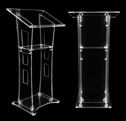 DIY Acrylic Rostrum Speaking Podium Self Assemble Event Stand