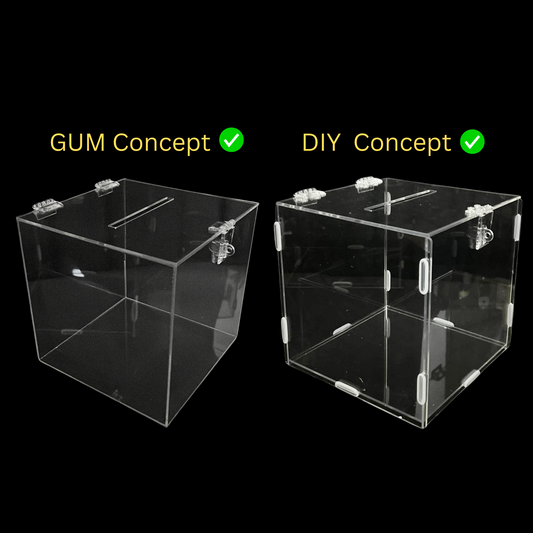 Acrylic Donation Box GUM / DIY concept