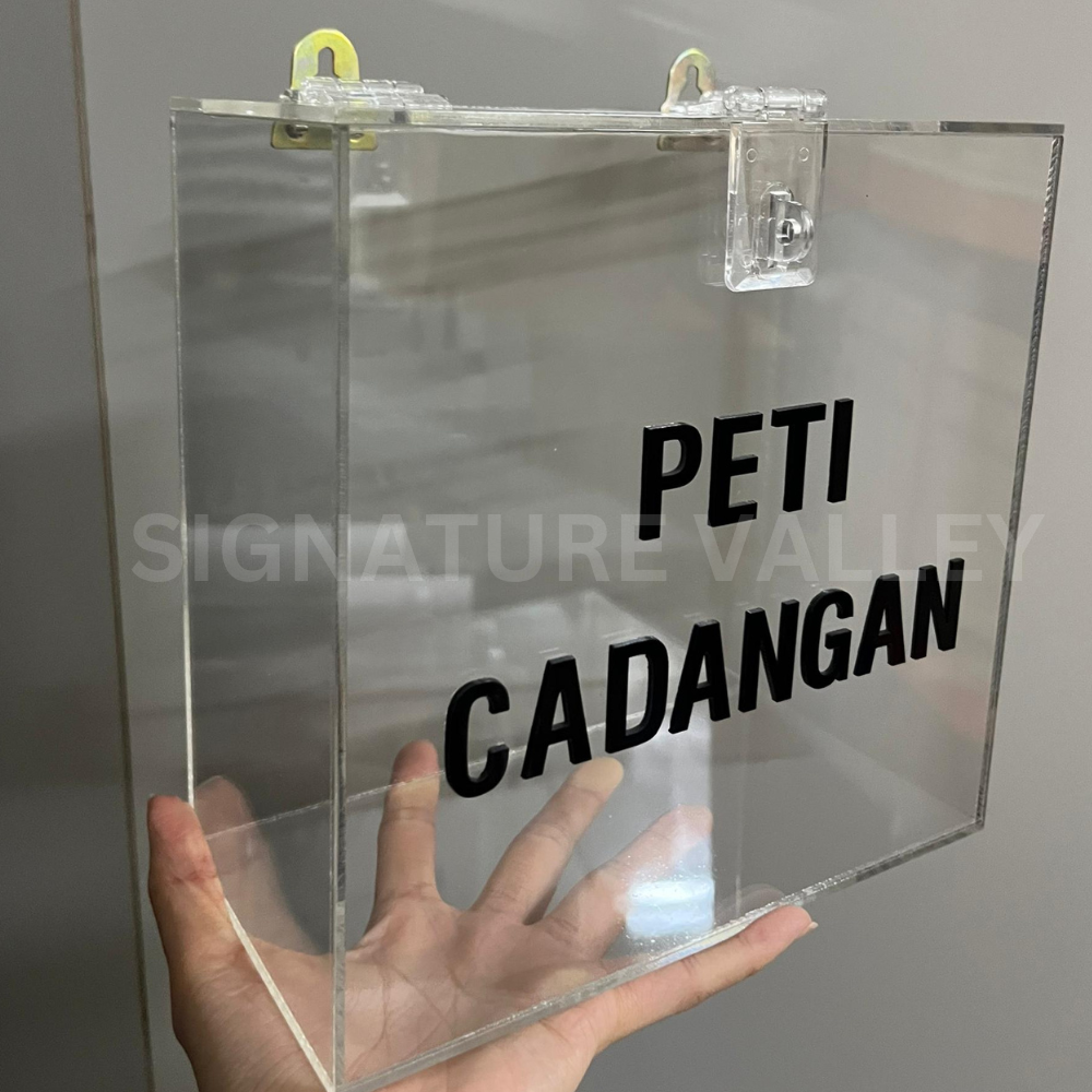 Acrylic Suggestion Box Peti Cadangan