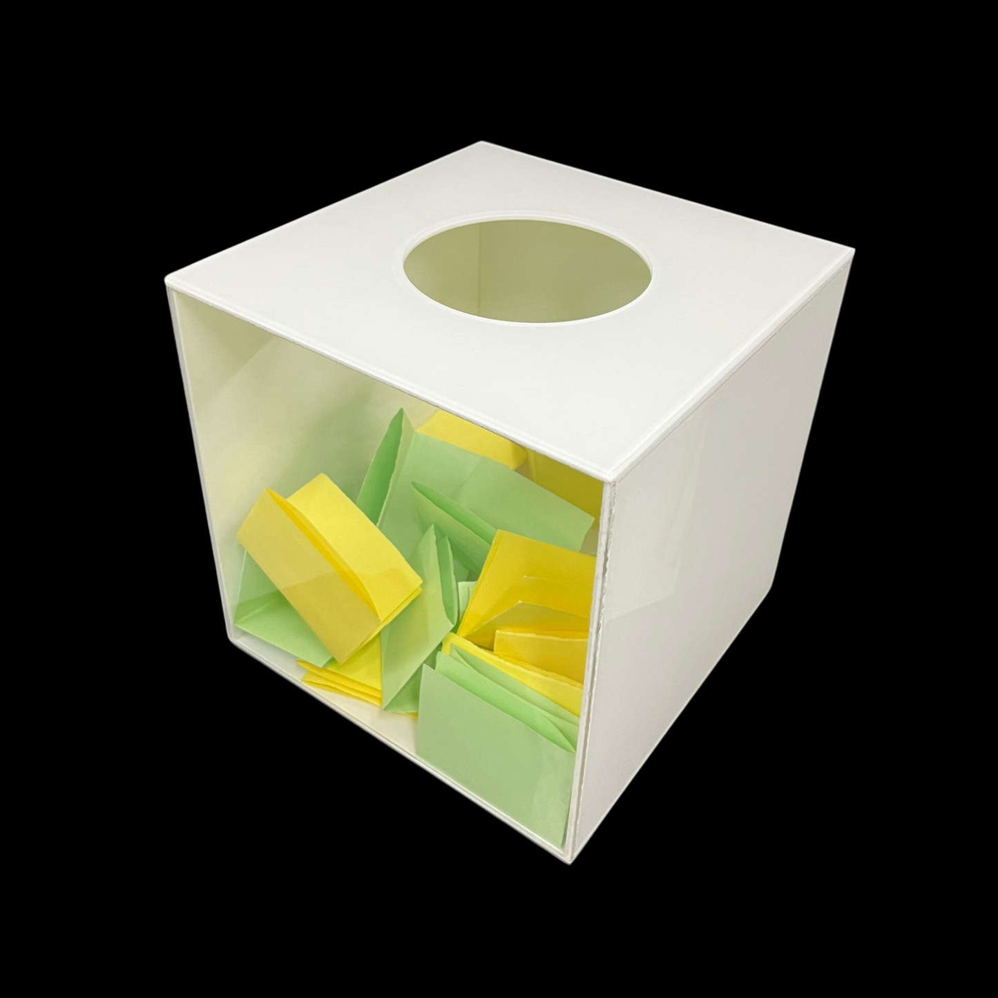 White Lucky Draw Box