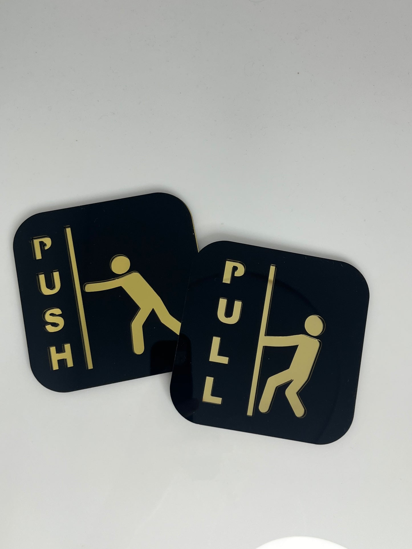 Push and Pull Door Sign Door Signage / 推拉提示牌