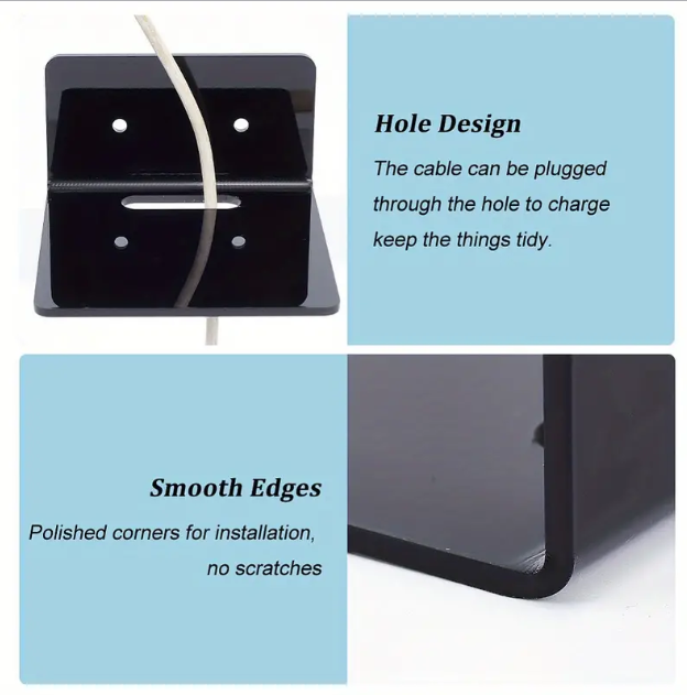 Acrylic CCTV Holder Camera Rack L Shape Holder Hanging