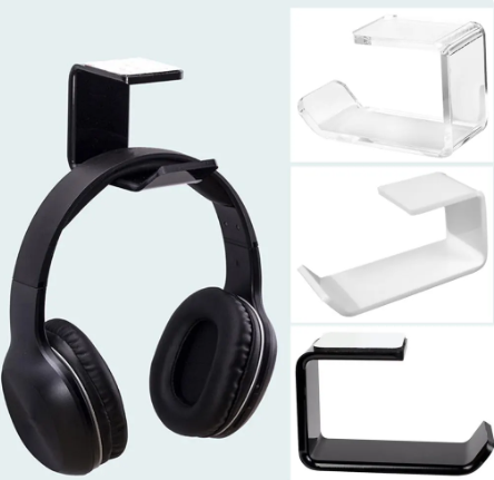 Acrylic Wall Mounted Headset Holder Hanger