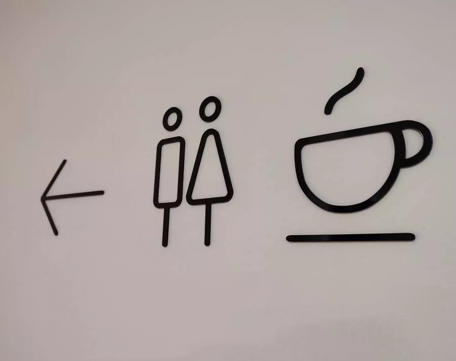 Minimalist Icon Signage/ Wifi Sign/ Door Sign/ Toilet Sign