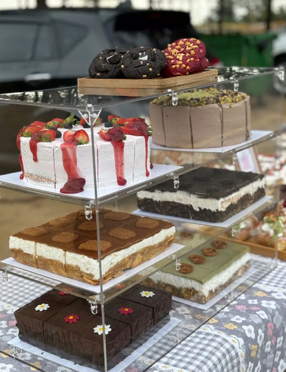 DIY-self assemble Acrylic Display Cabinet Donuts/Bekas Kuih/Cupcake/Pastries/Breads/Burgers