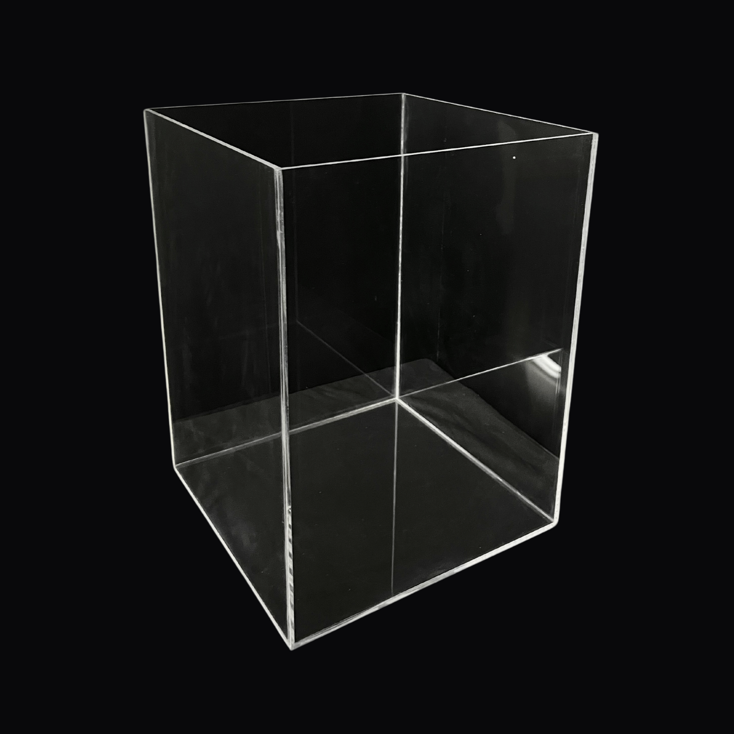 Acrylic 5 Faced Display Case With Empty Base
