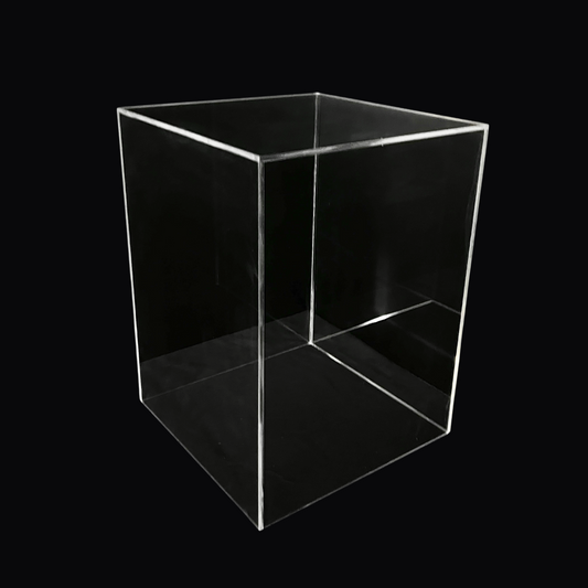 Acrylic 5 Faced Display Case With Empty Base