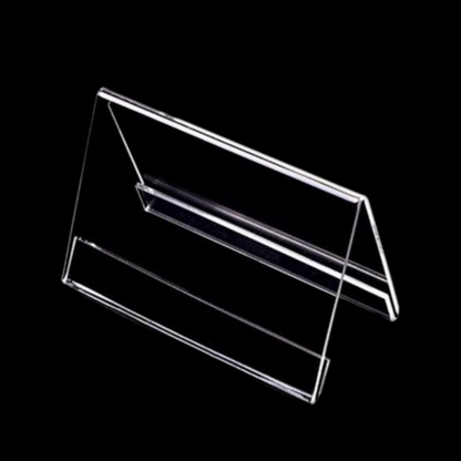 Desk label Acrylic V shape Display Stand