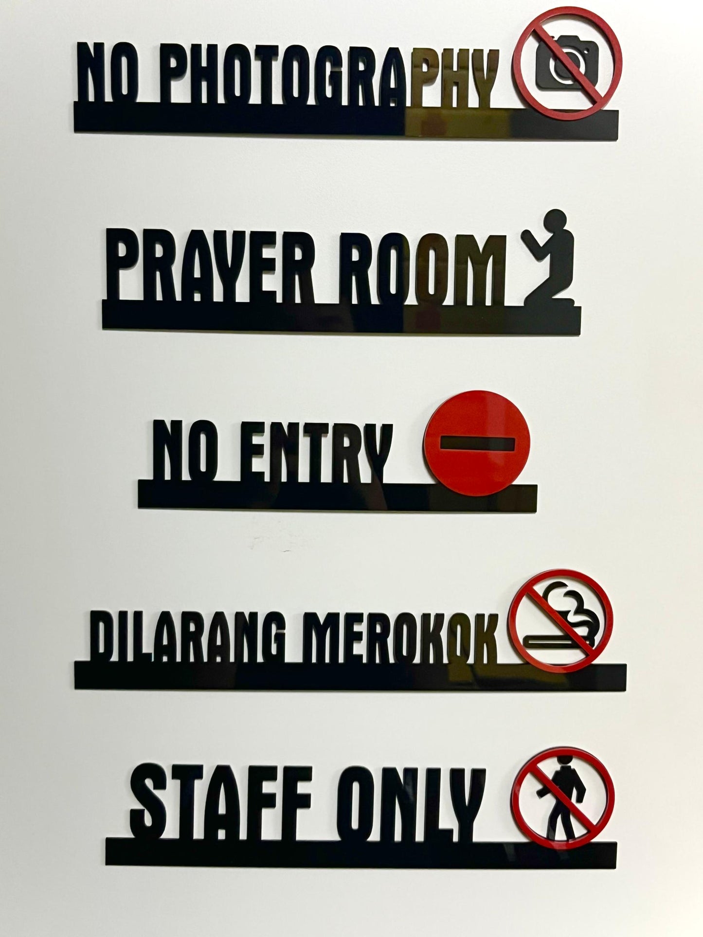 Acrylic 3D Minimalistic and Modern Signage