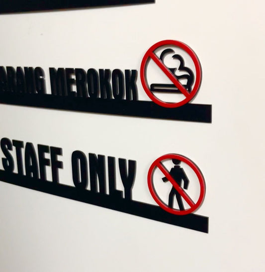 Acrylic 3D Minimalistic and Modern Signage