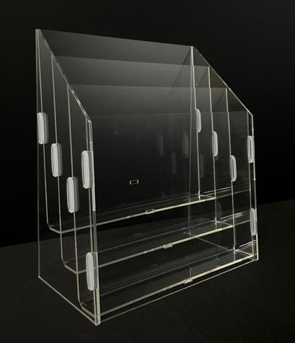 Acrylic 3 tier Brochure Holder for A4 / A5 size paper DIY Self assembly