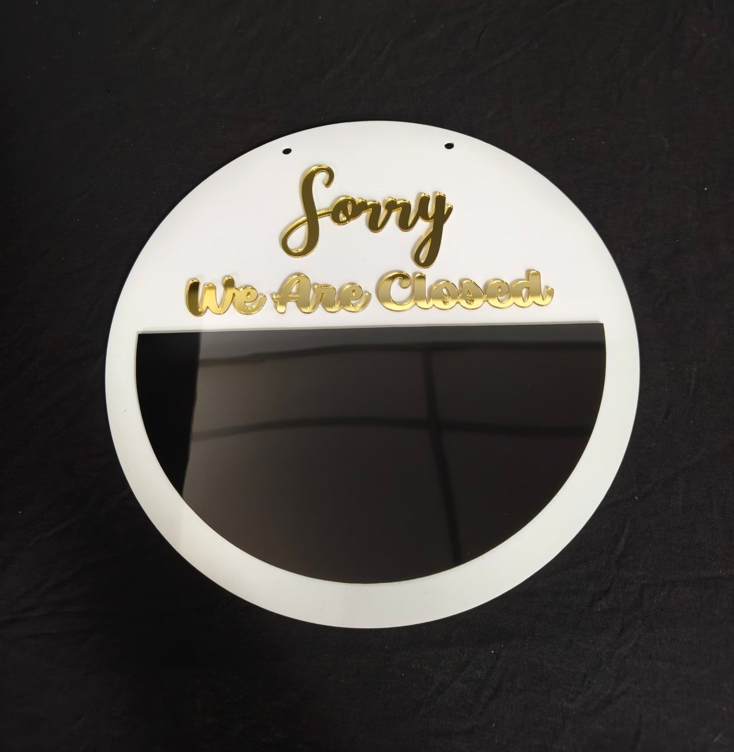 OPEN and CLOSE Sign Board with pocket