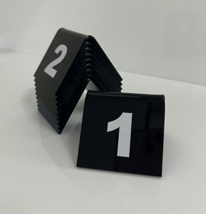 Table Number Plate V Shape