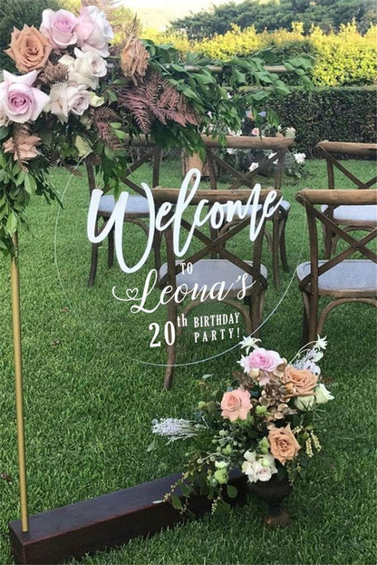 Round Shape Acrylic Sheet DIY your own design signage